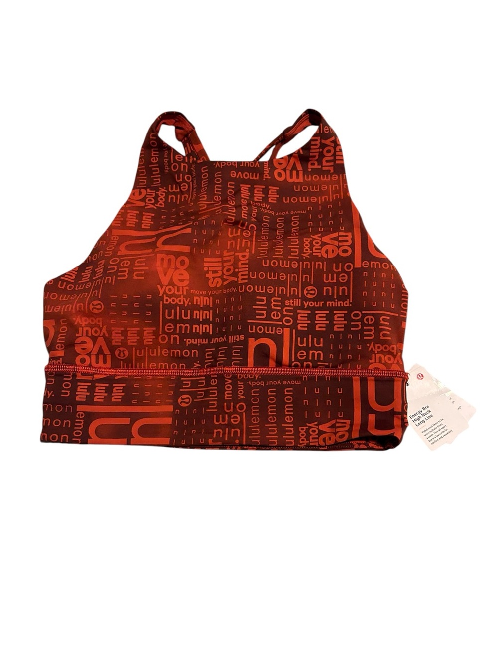 Lululemon energy high neck longline bra size 6 NWT